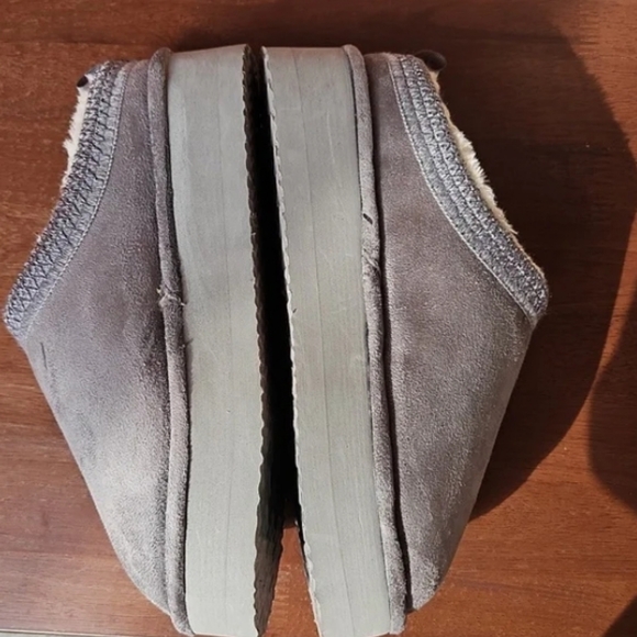 Imitation fur suede sliding platform shoes - Picture 3 of 4